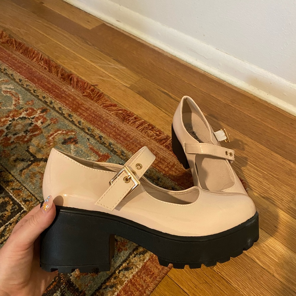 Light pink Mary Janes